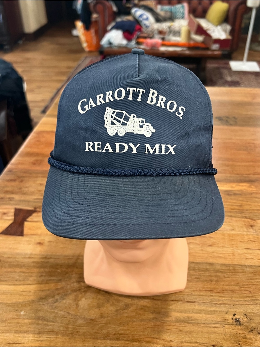 Unk Navy Garrott Bros. Ready Mix Rope Cap